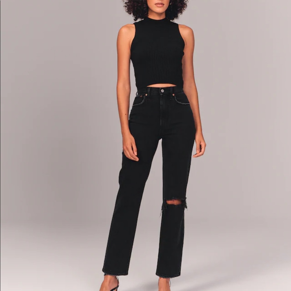 ABERCROMBIE AND FITCH 90s ULTRA HIGH RISE JEANS